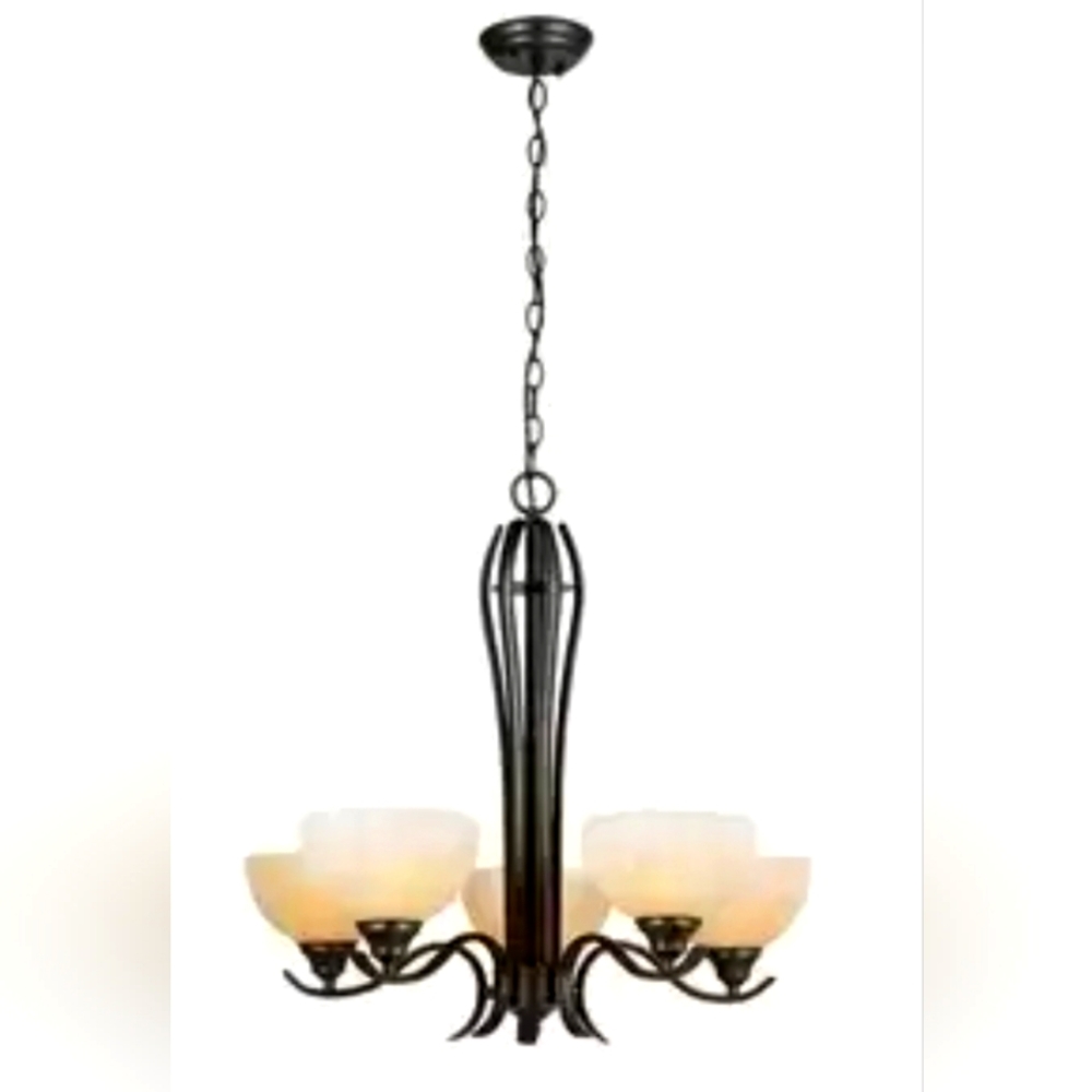 Design House 517490 Trevie 5-Light Chandelier, Oil Rubbed Bronze